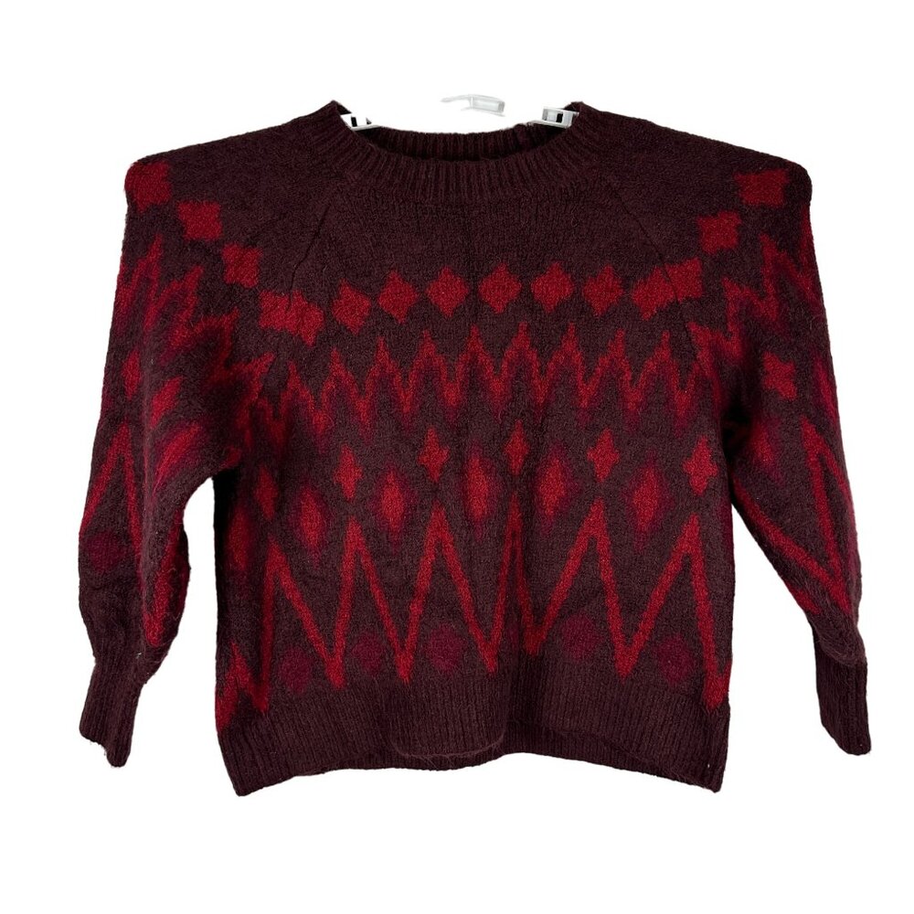 A New Day Women's Vintage Pattern Sweater Size L